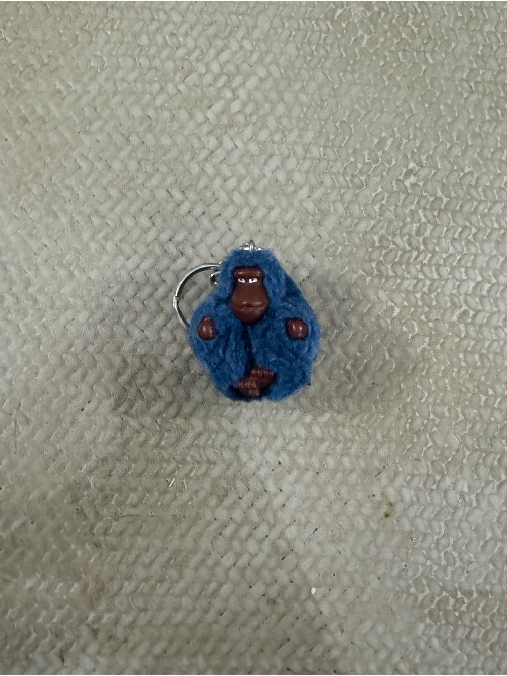 Blue Plush Monkey Phone Charm Keychain